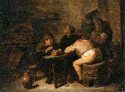 Adriaen Brouwer Interior of a Smoking Room oil painting reproduction